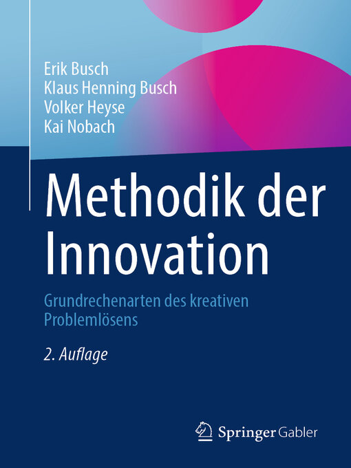 Title details for Methodik der Innovation by Erik Busch - Available